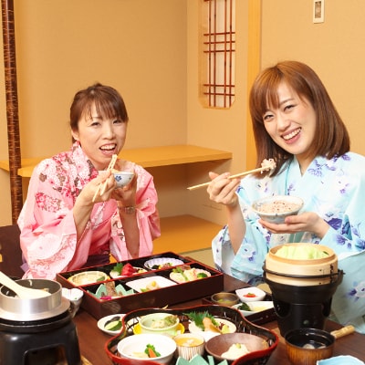小田原お堀端万葉の湯　ペア入館券・万葉御膳・貸部屋・貸切風呂付きプラン