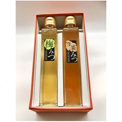 フルーツ漬け蜂蜜2本セット (梅みつ&生姜みつ)