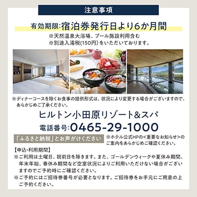 ヒルトン・和洋室デラックスルーム　1泊夕朝食付き宿泊プラン<1組2名様>オーシャンビュー&温泉