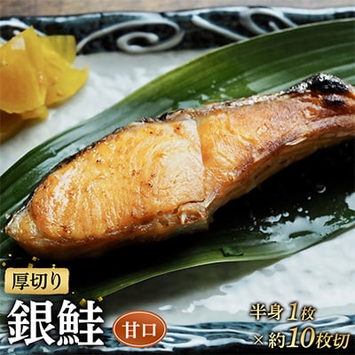 【定塩甘口】厚切り銀鮭 約10切 銀シャケ半身1枚分【神奈川県小田原市早川】