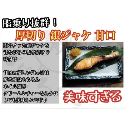 【定塩甘口】厚切り銀鮭 約10切 銀シャケ半身1枚分【神奈川県小田原市早川】