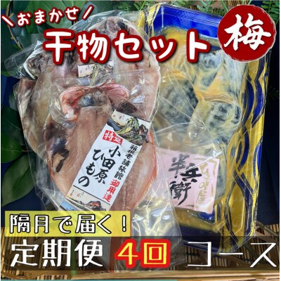 【2ヵ月毎定期便】厳選!おまかせ干物セット【梅】小田原の美味しい干物!【神奈川県小田原市早川】全4回