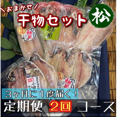 【3ヵ月毎定期便】厳選!おまかせ干物セット【松】小田原の美味しい干物!【神奈川県小田原市早川】全2回
