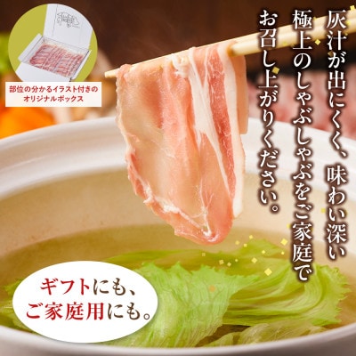【和豚もちぶた】ロース・バラ詰め合わせ しゃぶしゃぶ用セット　合計800g