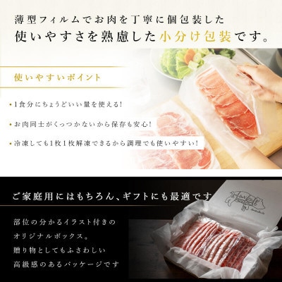 【毎月定期便】【和豚もちぶた】ロース・バラ・肩ロース詰め合わせしゃぶしゃぶセット　計1200g全3回
