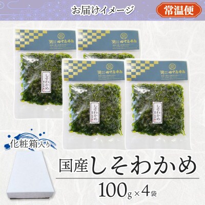 佃煮 しそわかめ 100g×4袋 田中屋本店 小田原市