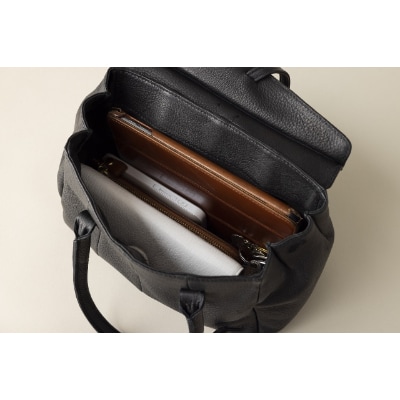 OBI MINI(北杜市産野生鹿革のレディースバッグ)ブラック