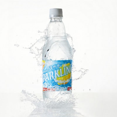【毎月定期便】サントリー天然水スパークリング朝摘み!レモン　500mL×24本全3回