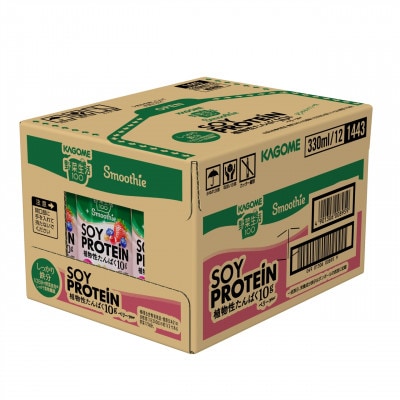 カゴメ 野菜生活100 Smoothie SOY PROTEIN ベリーmix 330ml 12本入