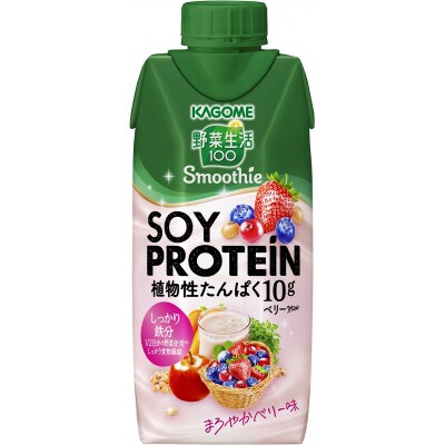 カゴメ 野菜生活100 Smoothie SOY PROTEIN ベリーmix 330ml 24本入