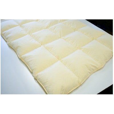 リサイクル羽毛掛布団　白州洗いのリサイクル羽毛ダウン90% 羽毛量1.24kg　冬掛けシングルサイズ