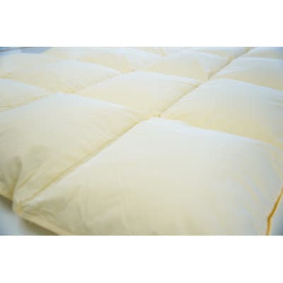 リサイクル羽毛掛布団　白州洗いのリサイクル羽毛ダウン90% 羽毛量1.24kg　冬掛けシングルサイズ