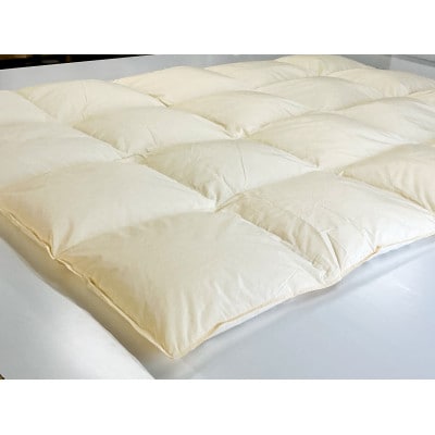 リサイクル羽毛合掛け布団　白州洗いのリサイクル羽毛ダウン90%使用　羽毛量600g　合掛け　シングル