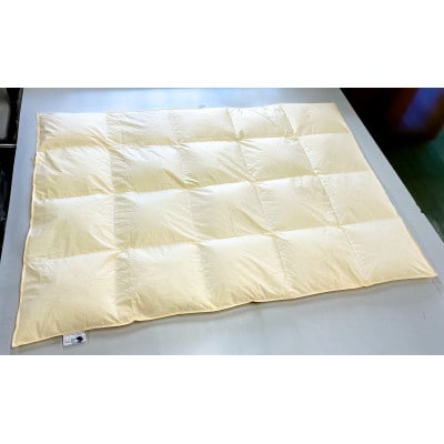 リサイクル羽毛合掛け布団　白州洗いのリサイクル羽毛ダウン90%使用　羽毛量600g　合掛け　シングル