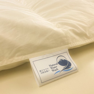 230本ブロード肌掛け羽毛布団 ダブルサイズ ダウン85% 羽毛量0.6kg(col:キナリ)