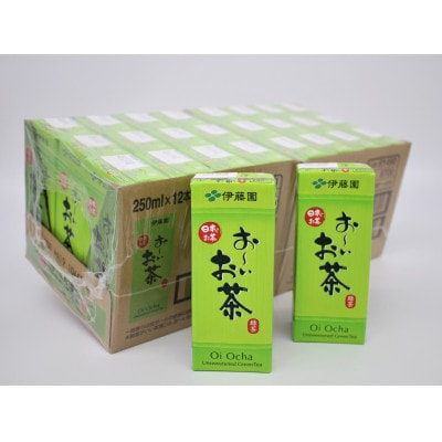 伊藤園の【おーいお茶】250ml　24本　紙パック
