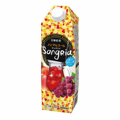 三井農林 日東紅茶 ノンアルコール サングリア 1L×6本