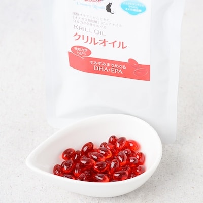 【犬用サプリメント】南極クリルオイル 180粒(ドッグフード / オメガ3 / EPA・DHA)