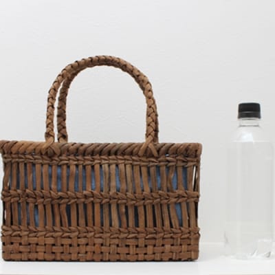 山葡萄かごバッグS《天然藍染の内袋付》