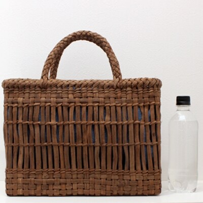 山葡萄かごバッグL《天然藍染の内袋付》