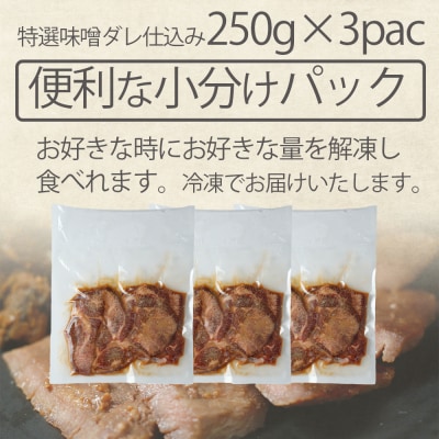 厚切り牛タン 一ノ蔵/ジョウセン 特選仙台味噌ダレ仕込み 750g