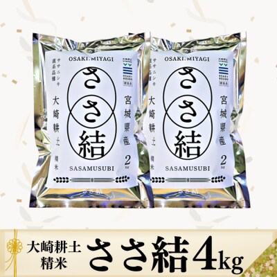 令和6年産JA古川米「ささ結」精米4kg