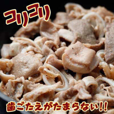 【希少部位入り】 豚一匹 なんこつホルモン 1kg 塩だれ仕込み コリコリ 新鮮 肉 豚肉 焼肉