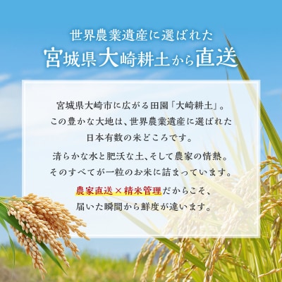 宮城県大崎市 世界農業遺産の米どころ直送 ひとめぼれ・ササニシキセット 合計10kg
