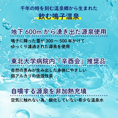 まつばら源泉|鳴子温泉の天然温泉水 500ml×24本