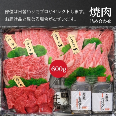 【定期6回】仙台牛 焼肉盛り合わせ 600g