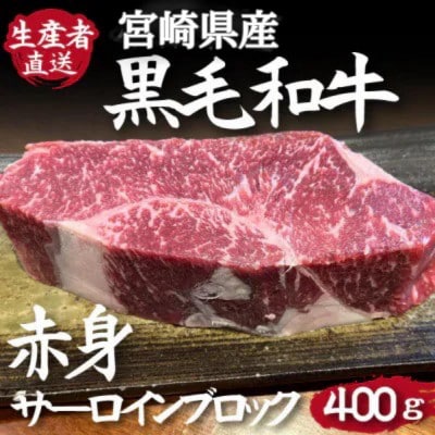 黒毛和牛赤身サーロインブロック　400g【C175】