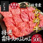 【黒毛和牛レストラン直送】宮崎牛メス指定特選霜降りしゃぶしゃぶ 500g(D036)
