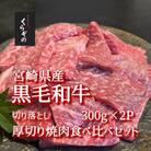【黒毛和牛レストラン直送】黒毛和牛切り落とし焼肉・よくばり厚切り食べ比べセット 600g(D042)