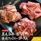 宮崎県産 牛・豚・鶏 焼肉ファミリーコースA 計1.3kg(D088)