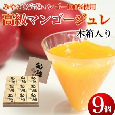【宮崎産マンゴー使用】完熟マンゴージュレ(9個入り)(A154)