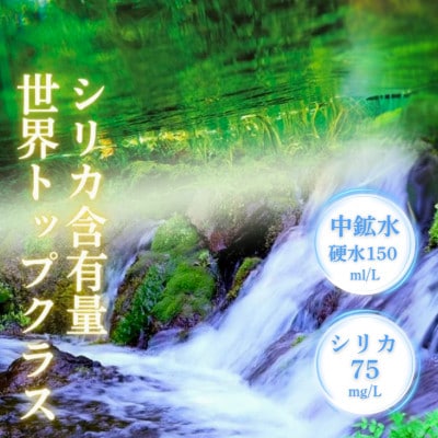 【毎月定期便】ラベルレス 細野の天然水 555ml×24本 シリカ水 ミネラルウォーター全3回