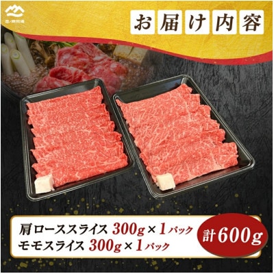 【宮崎県西ノ原牧場直送】なかにしプレミアム食べ比べすき焼き 計600g(EAS095)(小林市)