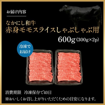 【宮崎県西ノ原牧場直送】宮崎県なかにし和牛赤身しゃぶしゃぶモモ 600g(EAS070)(小林市)