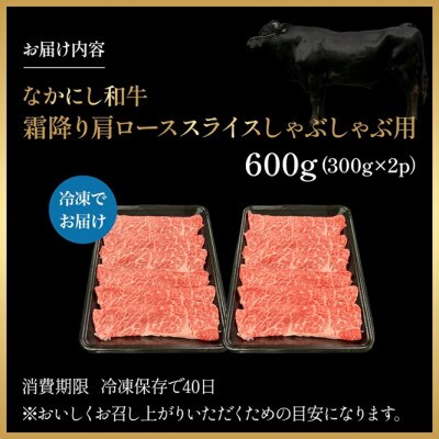 【宮崎県西ノ原牧場直送】宮崎県なかにし和牛霜降りしゃぶしゃぶロース600g(EAS062)(小林市)