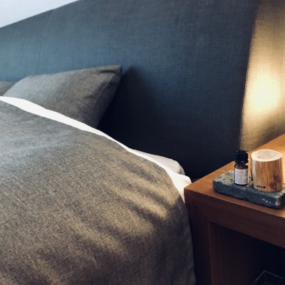 ひのきアロマディフューザーウッド・ひのきエッセンシャルオイルセット