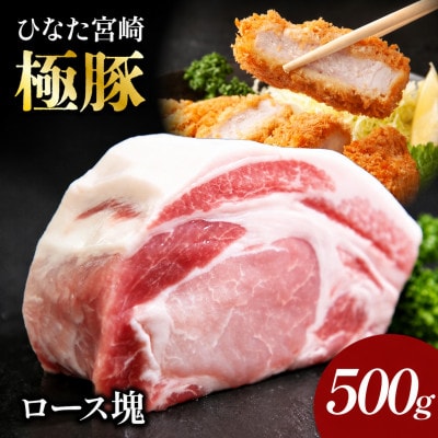 契約農場のひなた宮崎極豚ロース塊500g(F012)