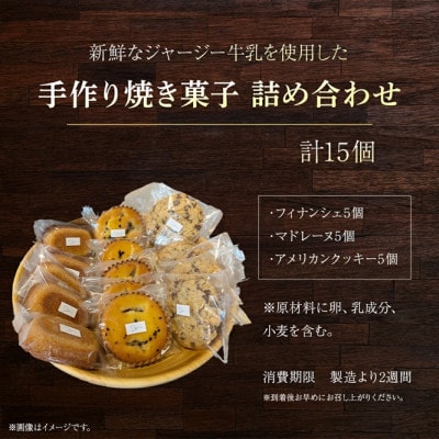 【自家製牛乳使用】素材にこだわる 手作り焼き菓子 詰め合わせ 計15個 (小林市)(E044)