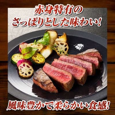 【訳あり】A4等級以上 宮崎牛 赤身ステーキ 6枚 計600g(小林市)