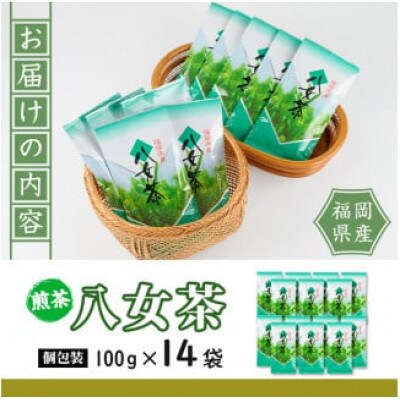 八女茶　14袋　(1.4kg)セット