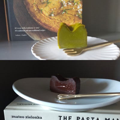 イタリア産ピスタチオを使ったテリーヌとショコラテリーヌ