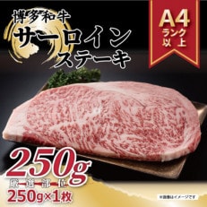 [A4〜A5]博多和牛サーロインステーキ 250g(250g×1枚)(春日市)