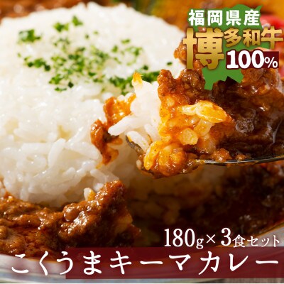 100%博多和牛のキーマカレー (180g×3パック)(春日市)
