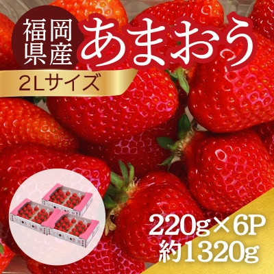 【2026年12月～2月発送】うるう農園のあまおう(2Lサイズ) 約220g×6パック (春日市)