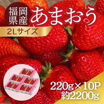 【2026年12月～2月発送】うるう農園のあまおう(2Lサイズ) 約220g×10P (春日市)