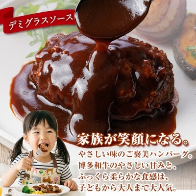 【訳あり・簡易包装】博多和牛100%使用! デミグラス ハンバーグ (計16個)  (春日市)